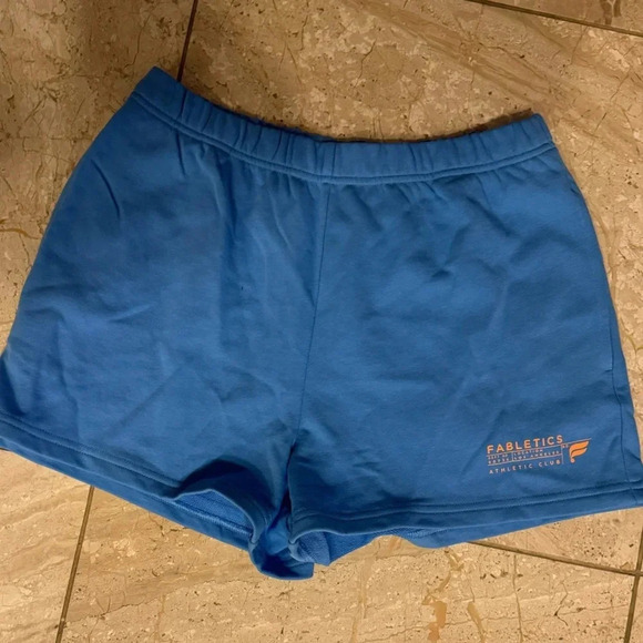 Fabletics NWT Women's Size Large blue shorts - Picture 1 of 3
